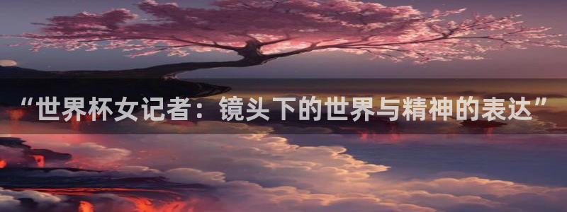 世界杯小组赛赛程：“世界杯女记者：镜头下的世界与精神的表达”