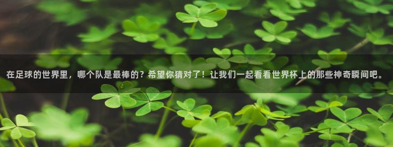 2026年足球世界杯赛程时间表：在足球的世界里，哪个队是最棒的？希望你猜对了！让我们一起看看世界杯上的那些神奇瞬间吧。